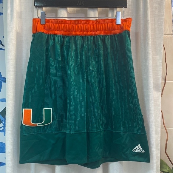 NWOT Men’s Adidas University of Miami -Celebrating Black Culture Athletic Shorts - Picture 1 of 11